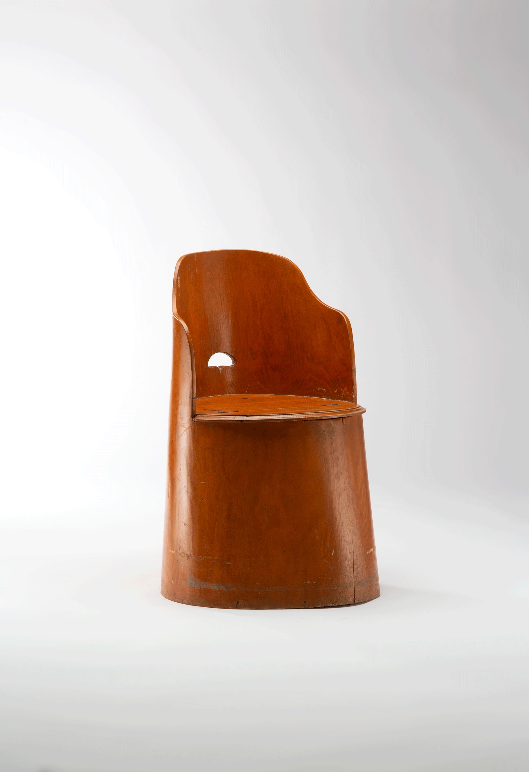 Fauteuil suede stump chair 2