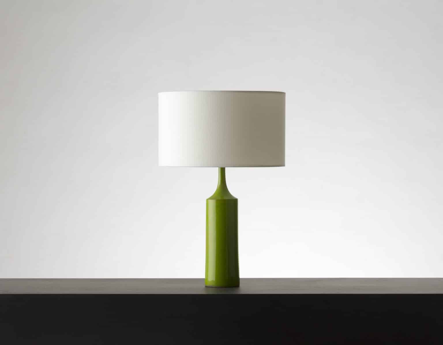Lampe de table vert pomme par Jacques & Dani Ruelland