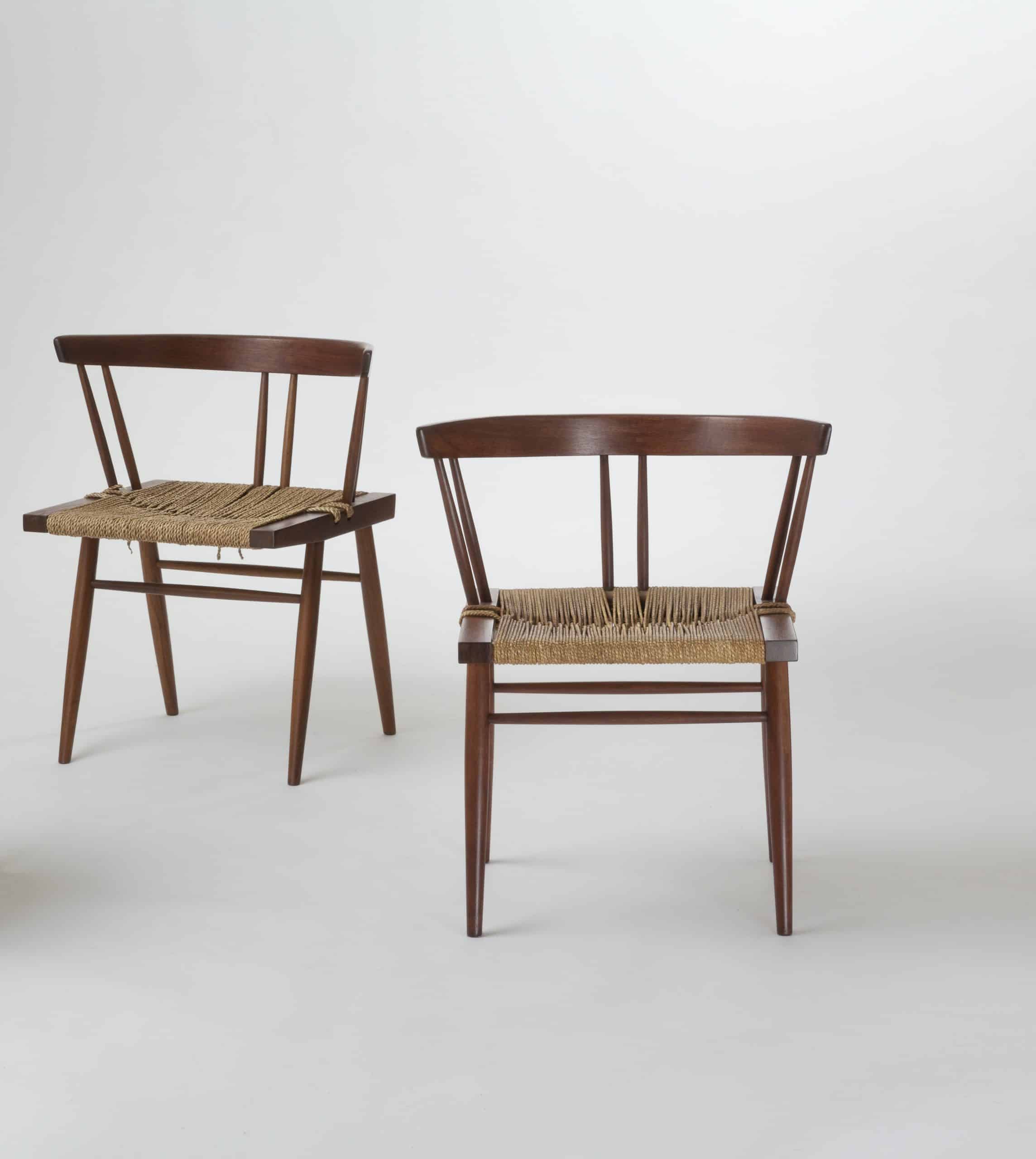 Paire de chaises « Grass-Seated » par George Nakashima