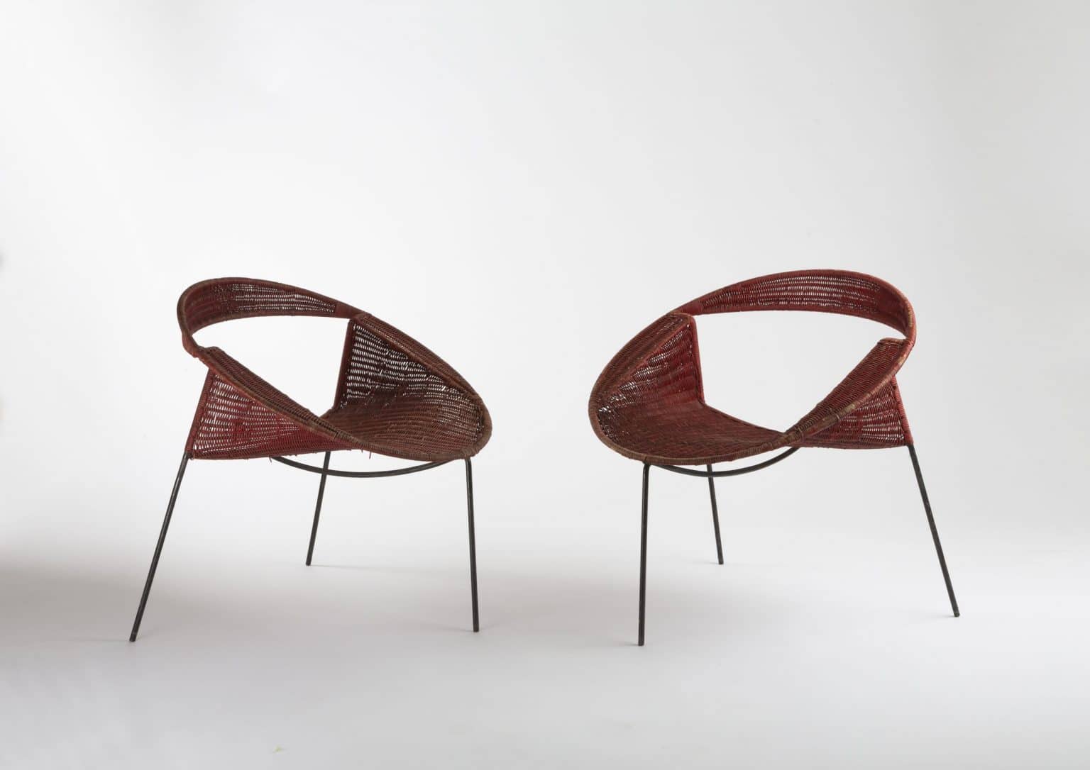 Paire de fauteuils tripodes par maurizio tempestini
