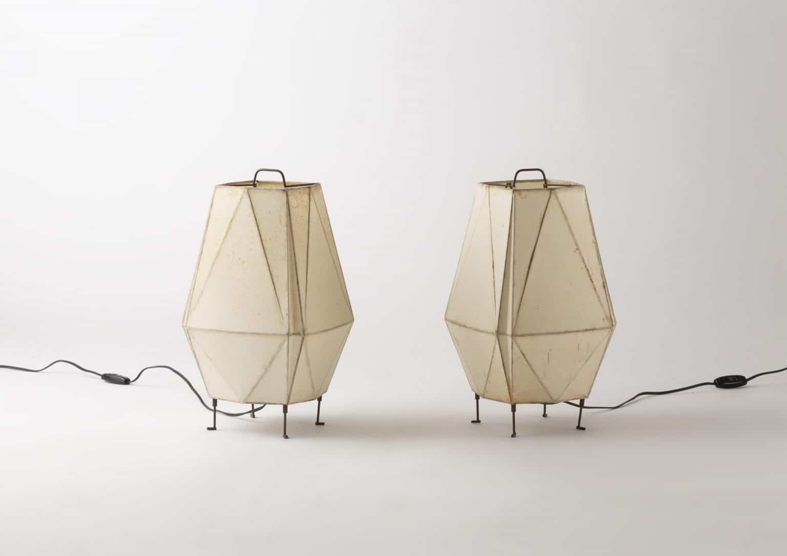Paire de lampes modèle « No. S7391 » par Togo Murano