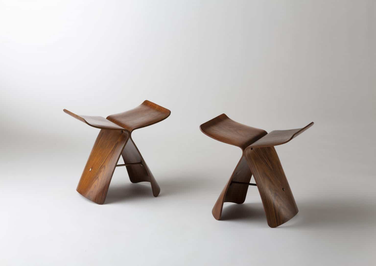 Tabouret « Butterfly » modèle « S-0521/M » par Sori Yanagi