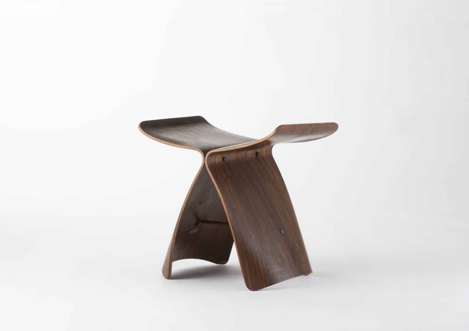 Tabouret « Butterfly » modèle « S-0521/M » par Sori Yanagi