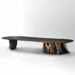 Grande table basse au cerisier par takanobu