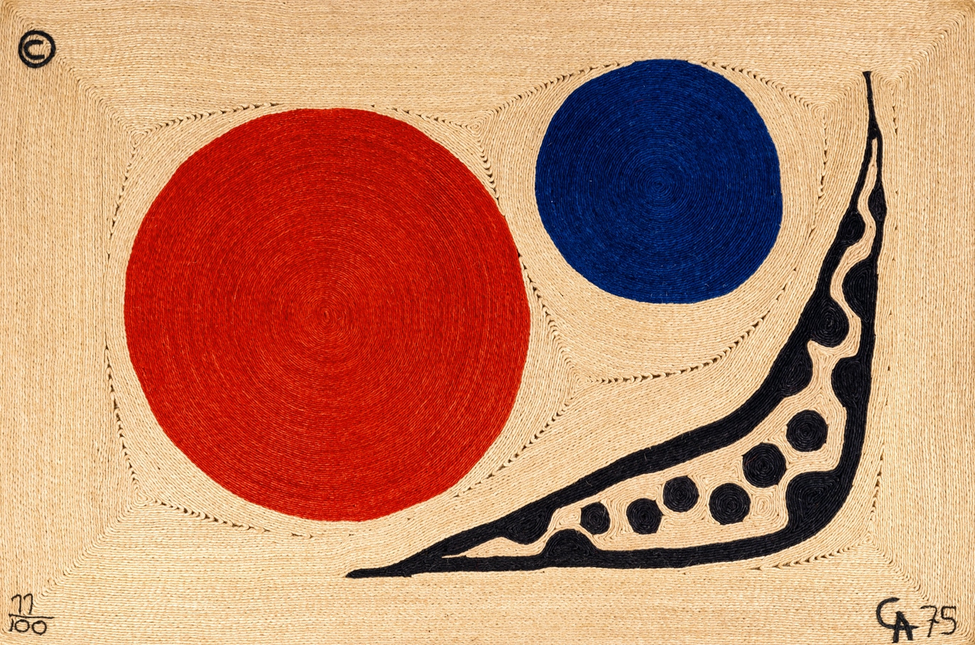 Tapisserie modèle « Moon » par Alexander Calder