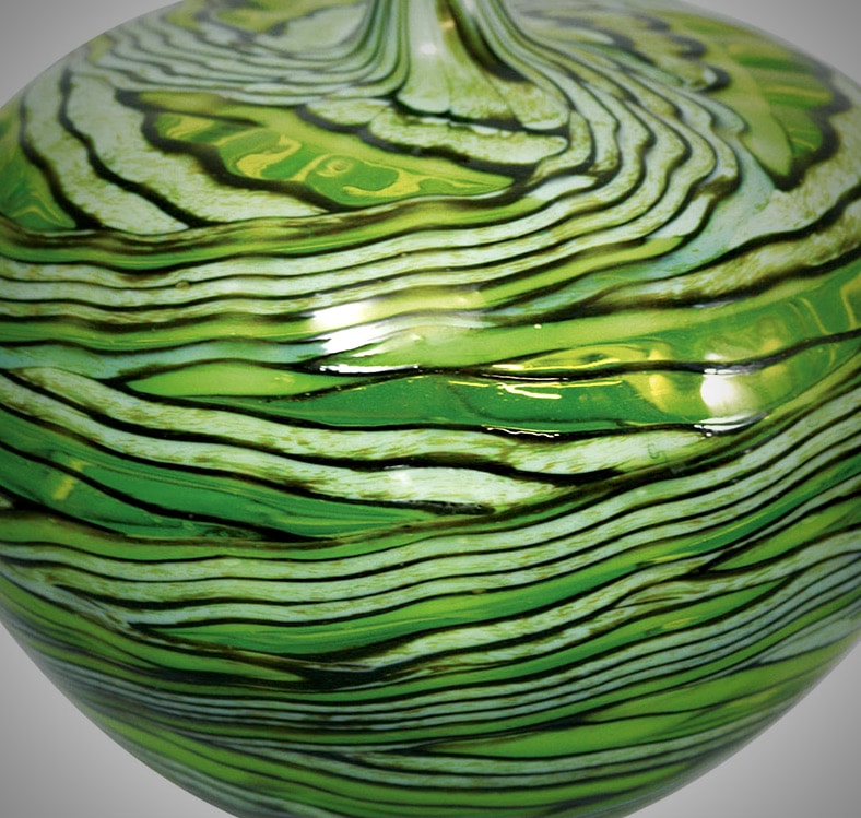 Unique vase vert par Yoichi Ohira