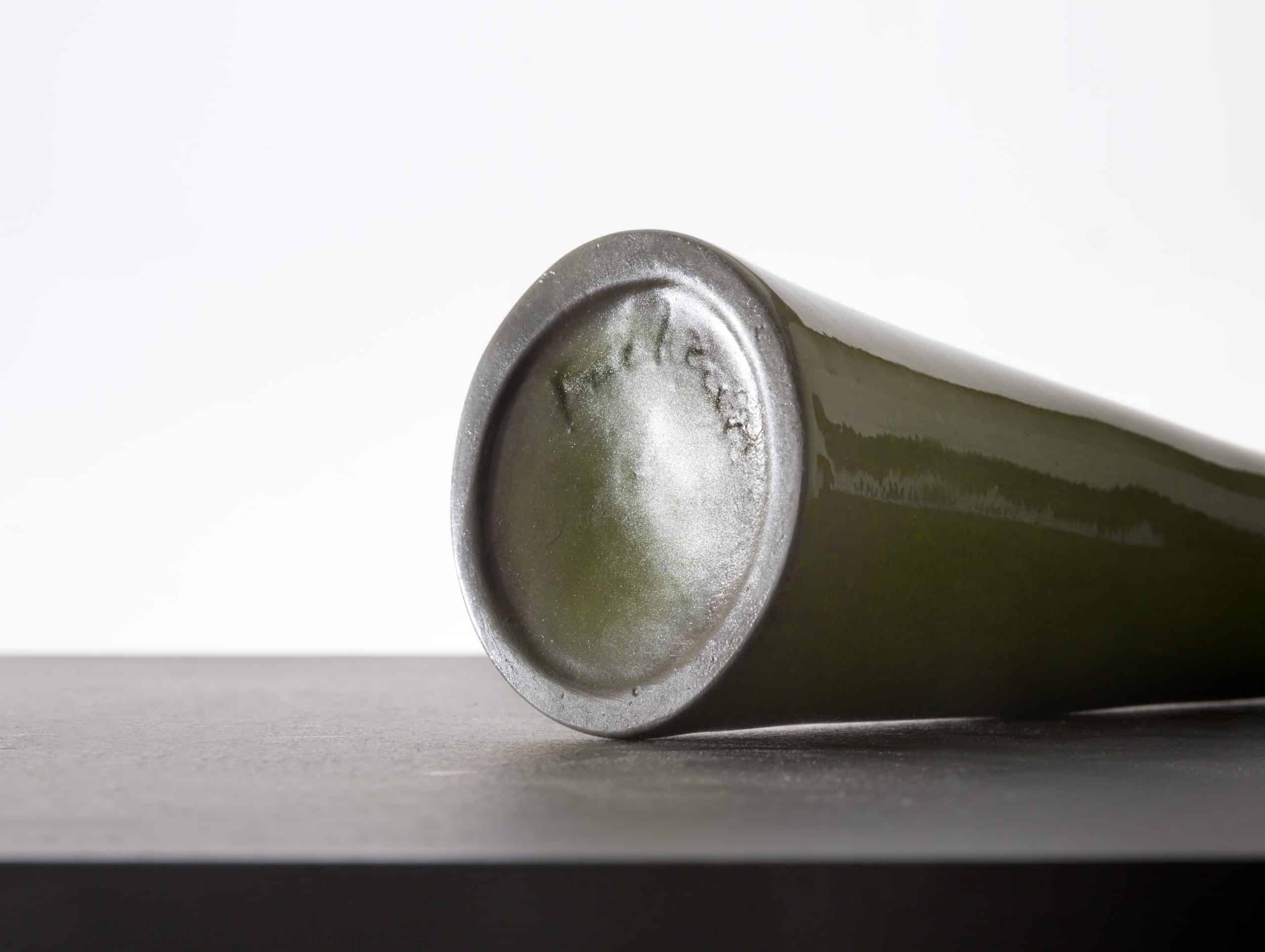 Vase soliflore vert par Jacques & Dani Ruelland